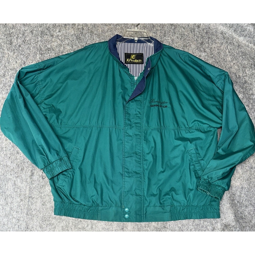 K-Products Windbreaker Jacket Vintage Men's 2XL?‎ Coat Full Zip USA (zz22)